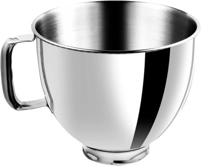 5 Quart Stainless Steel Mixer Bowl for KitchenAid Stand Mixers, Compatible...