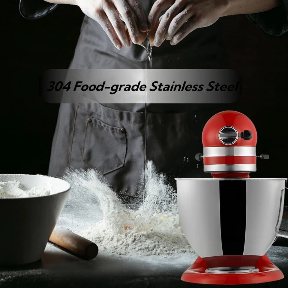 5 Quart Stainless Steel Mixer Bowl for KitchenAid Stand Mixers, Compatible...