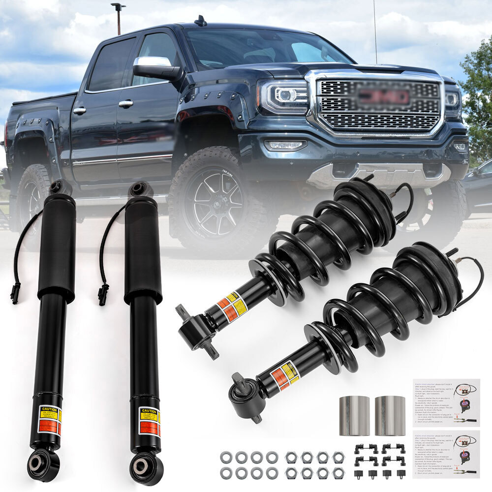 Front + Rear Shock Strut Assys Magneride for GMC Sierra 1500 Denali 2015-2018