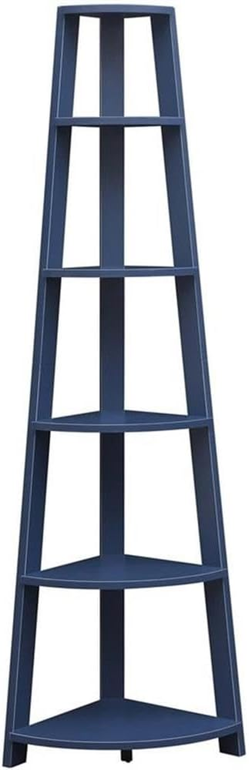 Newport 6 Tier Corner Bookshelf, Cobalt Blue