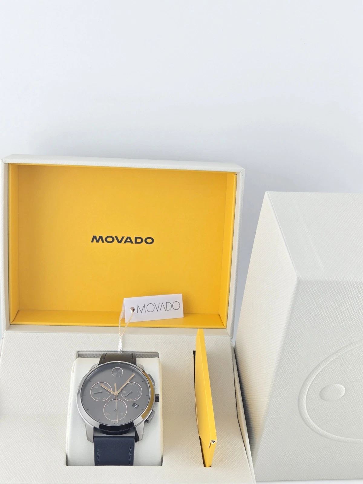 Movado Men's Bold Thin Gray Dial Chronograph Watch - 3600720 ($695 MSRP)