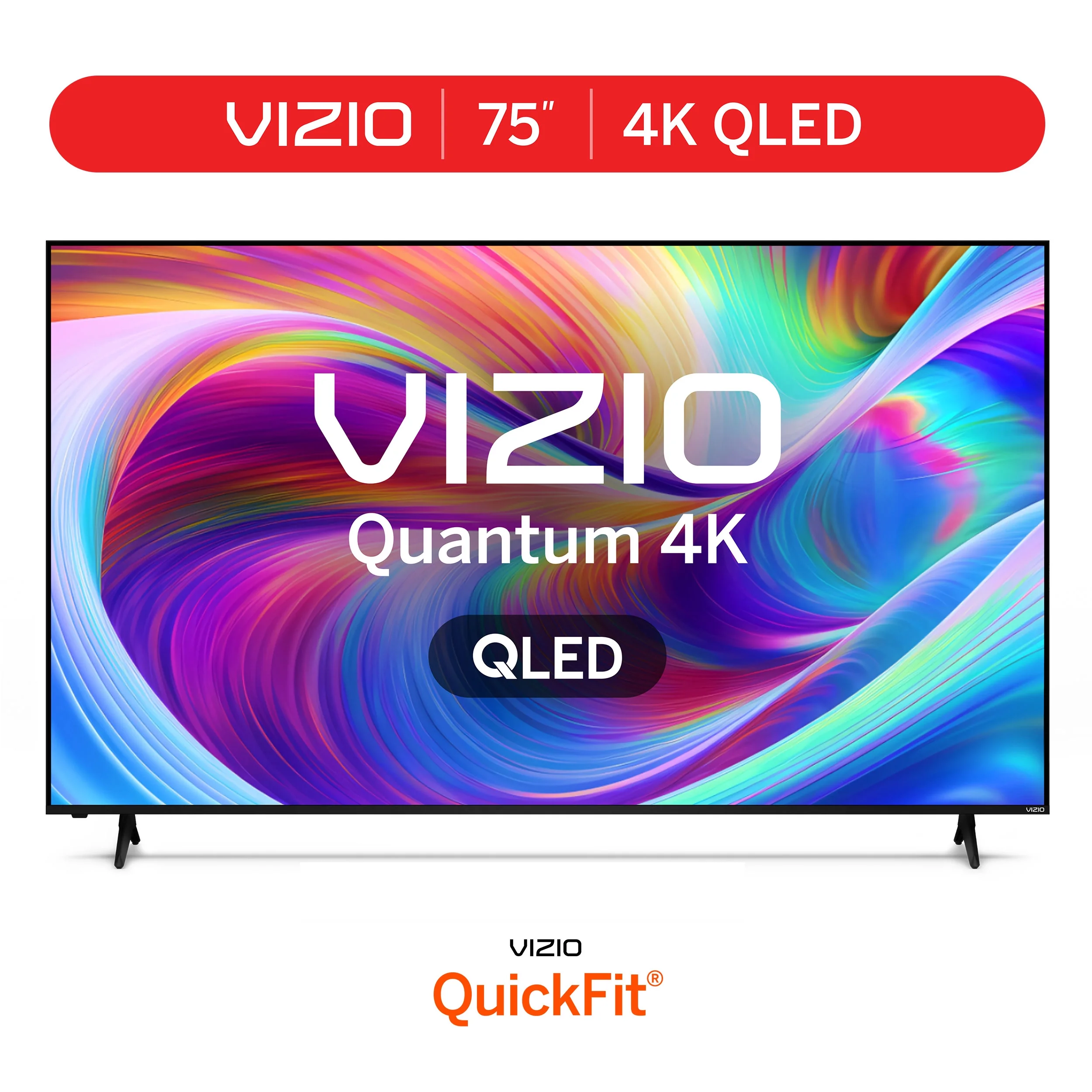 VIZIO 75" Class Quantum 4K QLED HDR Smart TV, VQD75R-10