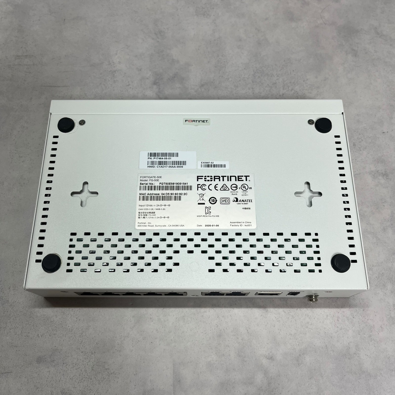 Fortinet FG-50E Fortigate-50E Network Security Firewall Tested Good!【1day ship!】