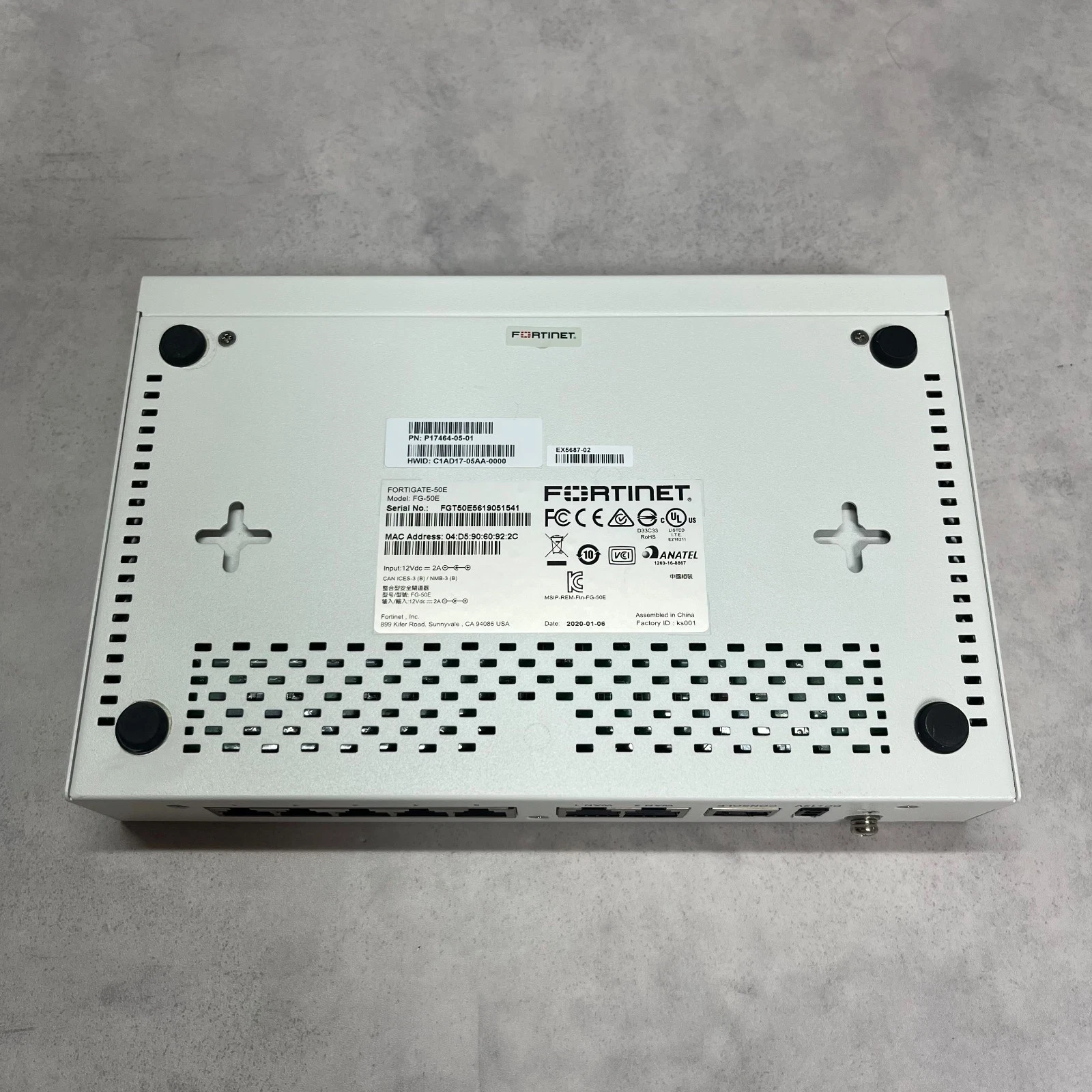 Fortinet FG-50E Fortigate-50E Network Security Firewall Tested Good!【1day ship!】