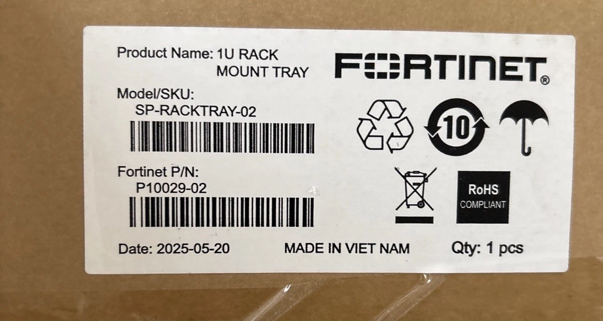 Fortinet SP-RACKTRAY-02 Rack Mounting Tray