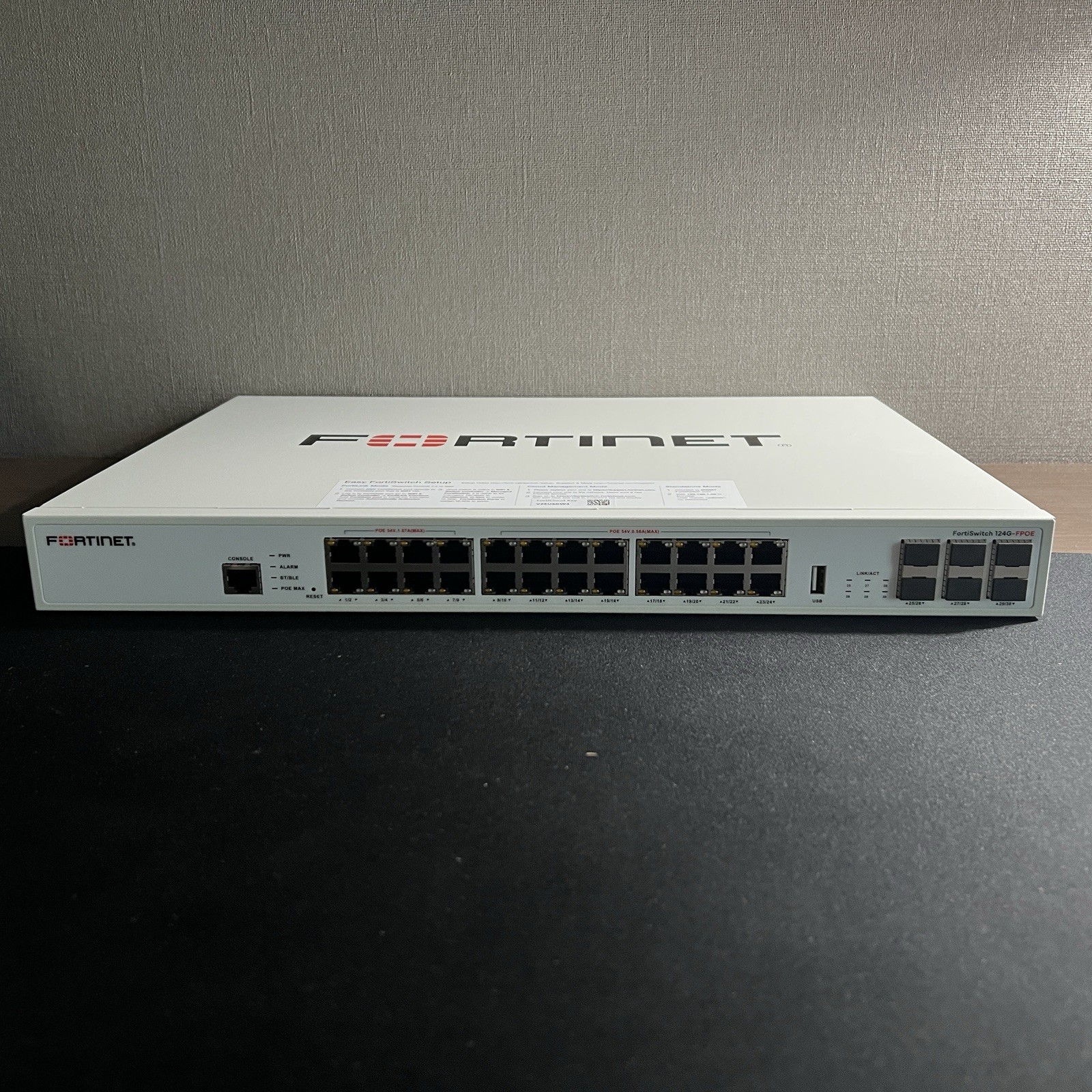 Fortinet FS-124G-FPOE Ethernet Switch FS124GFPOE
