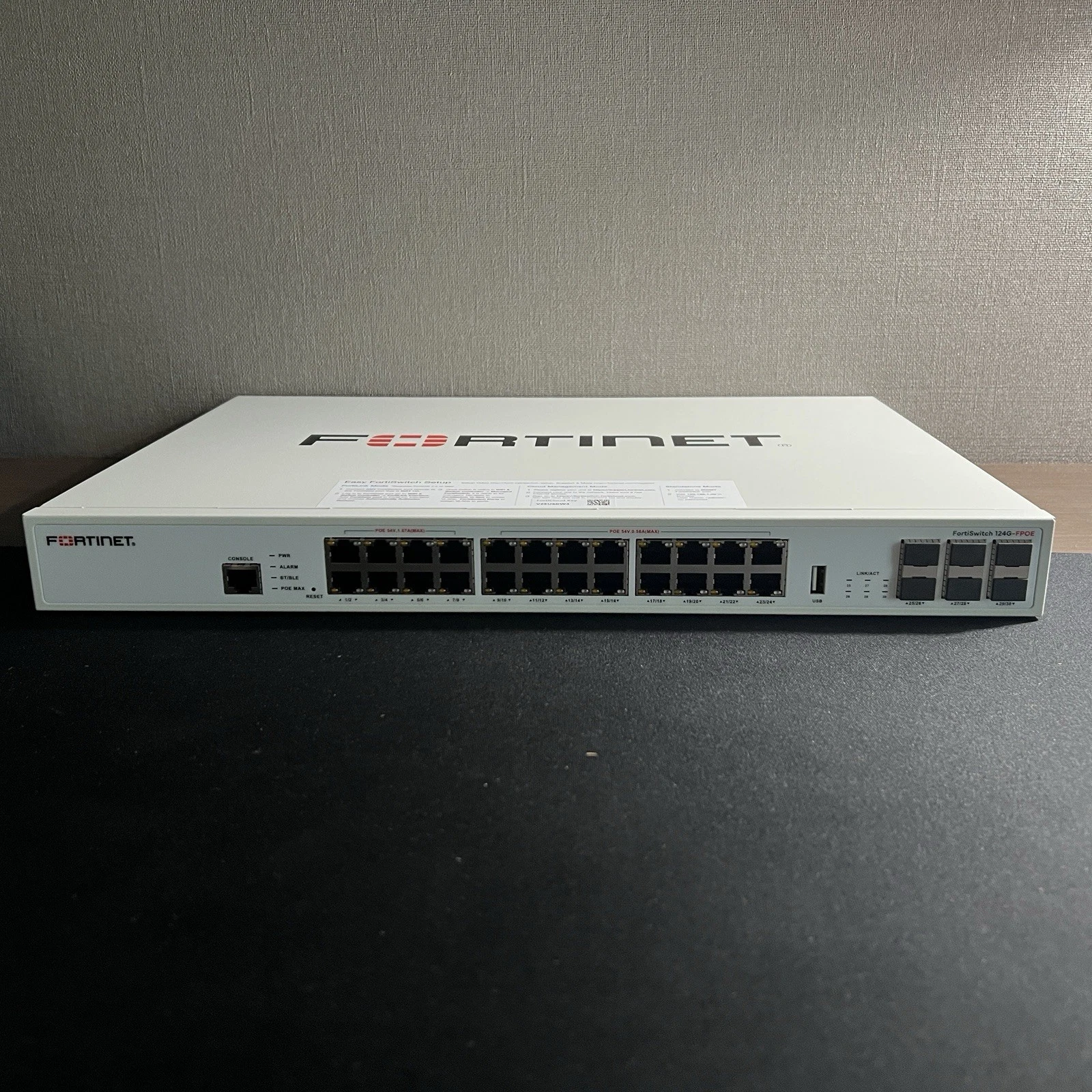 Fortinet FS-124G-FPOE Ethernet Switch FS124GFPOE