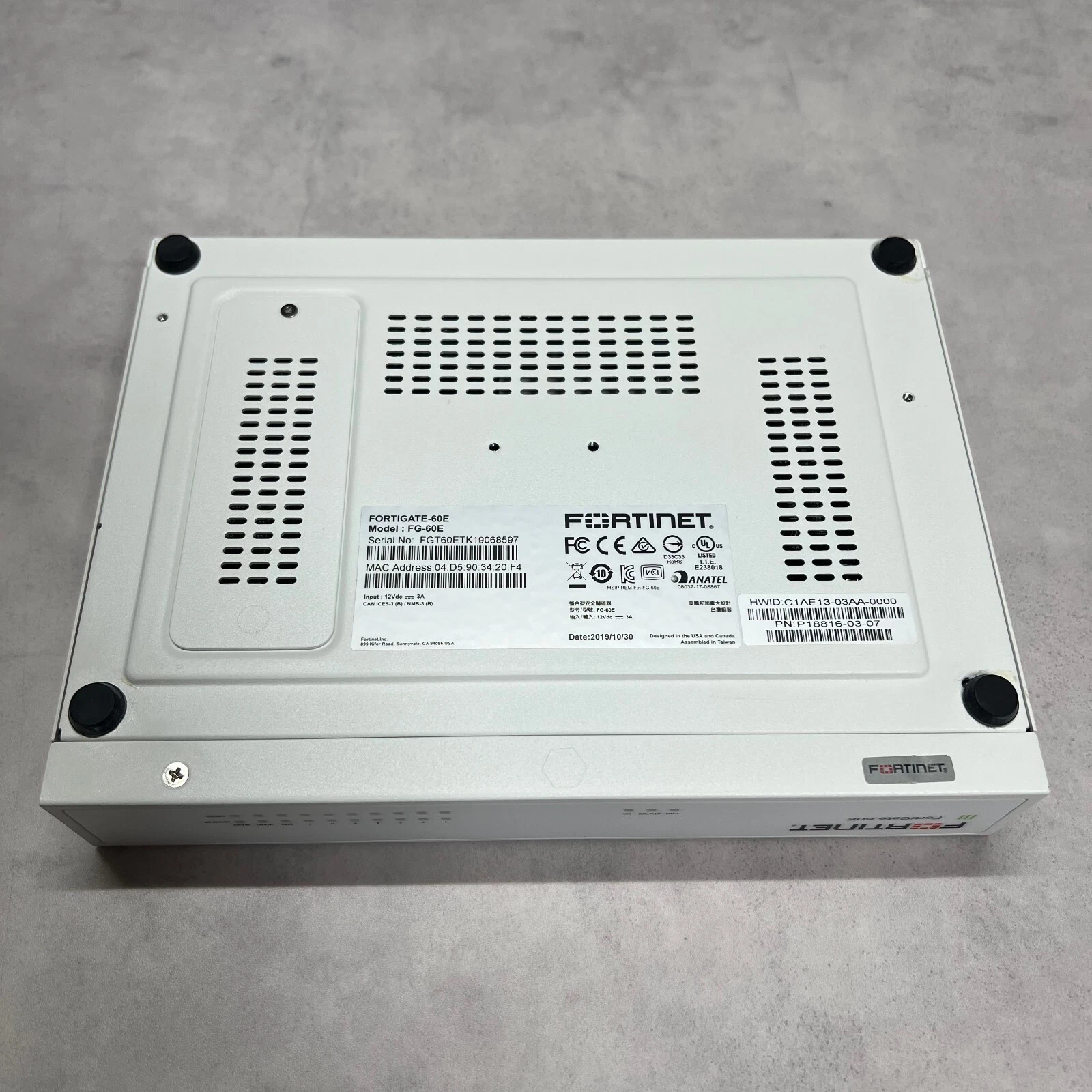 【Select License Term】 Fortinet FG-60E Fortigate-60E Network Security 【1day Ship】