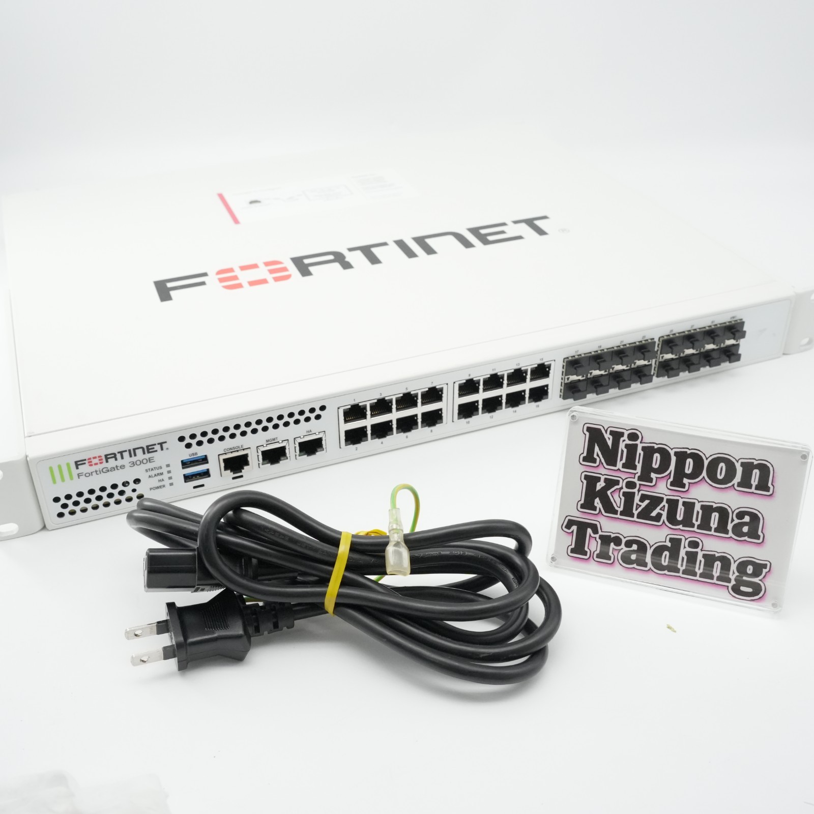 Fortinet FortiGate 300E FG-300E Firewall Security Appliance NGFW w/ Adapter