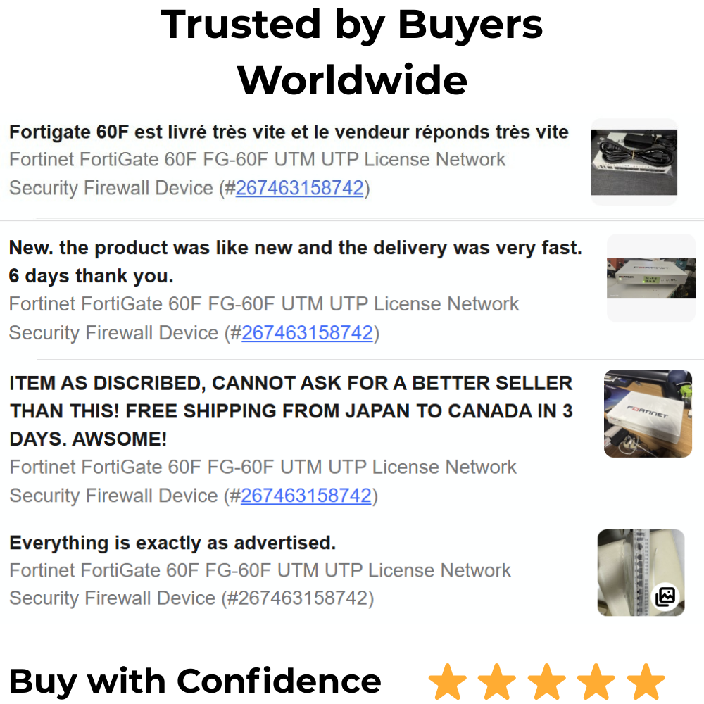 Fortinet FortiGate 60F FG-60F UTM UTP License Until 2027 Network Security FW VPN