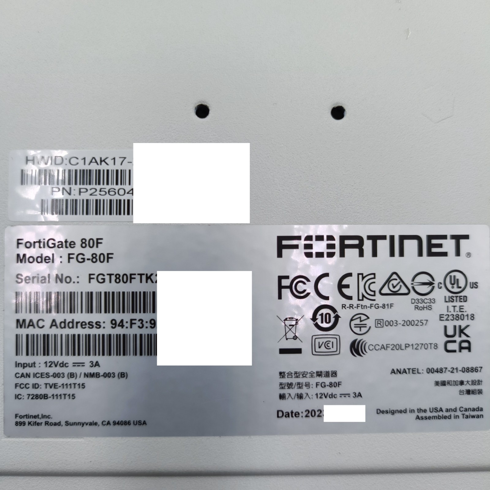 Fortinet FortiGate 80F FG-80F Choose License Term UTM UTP Security Firewall Unit