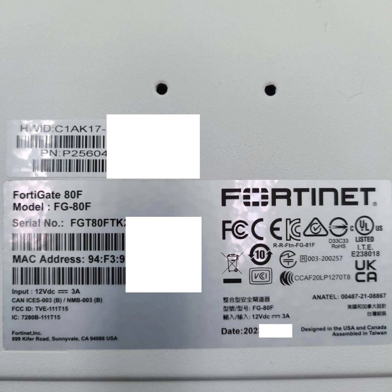 Fortinet FortiGate 80F FG-80F Choose License Term UTM UTP Security Firewall Unit