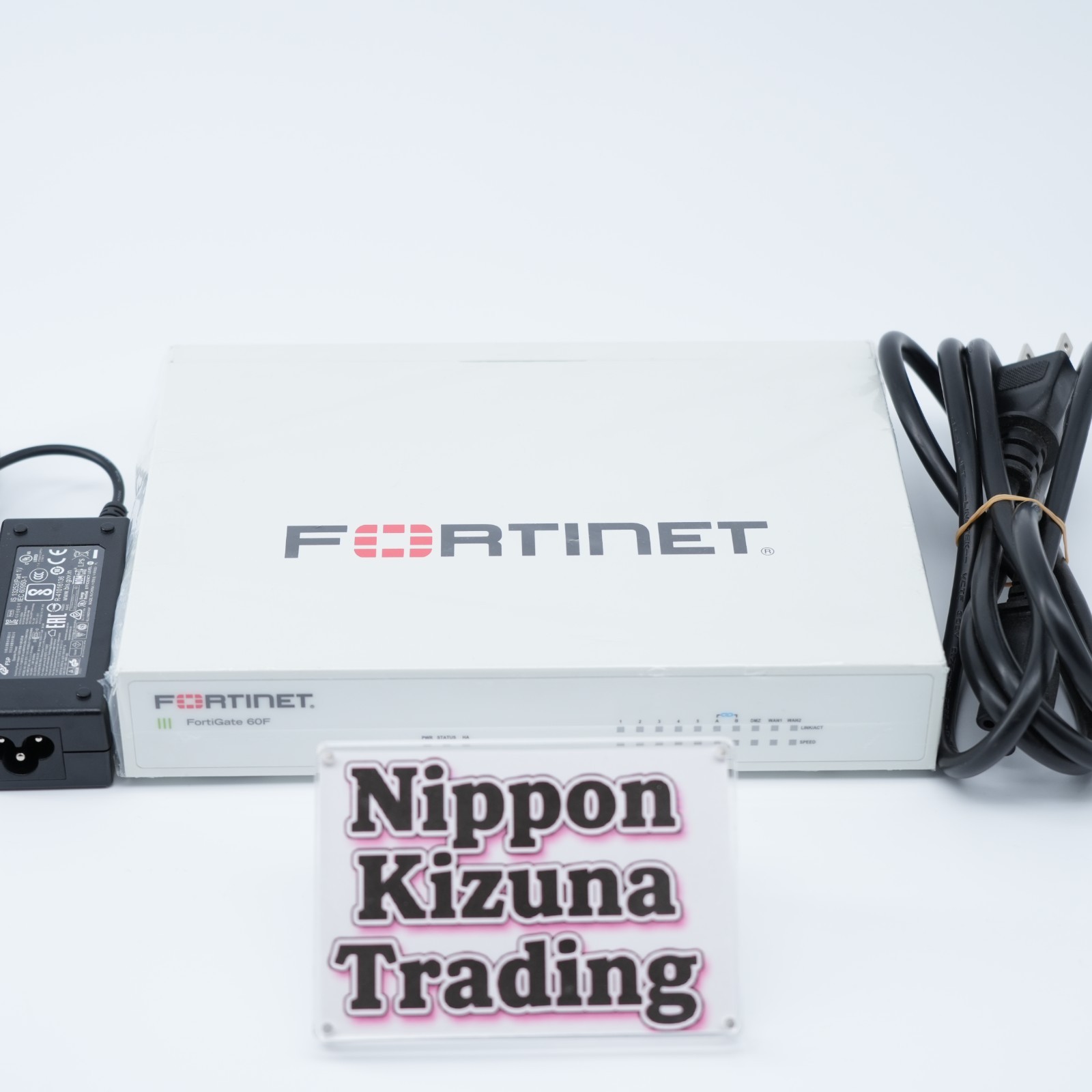 10x Fortinet FortiGate-60F FG-60F Security Firewall No Lic Initialized w/Adapter