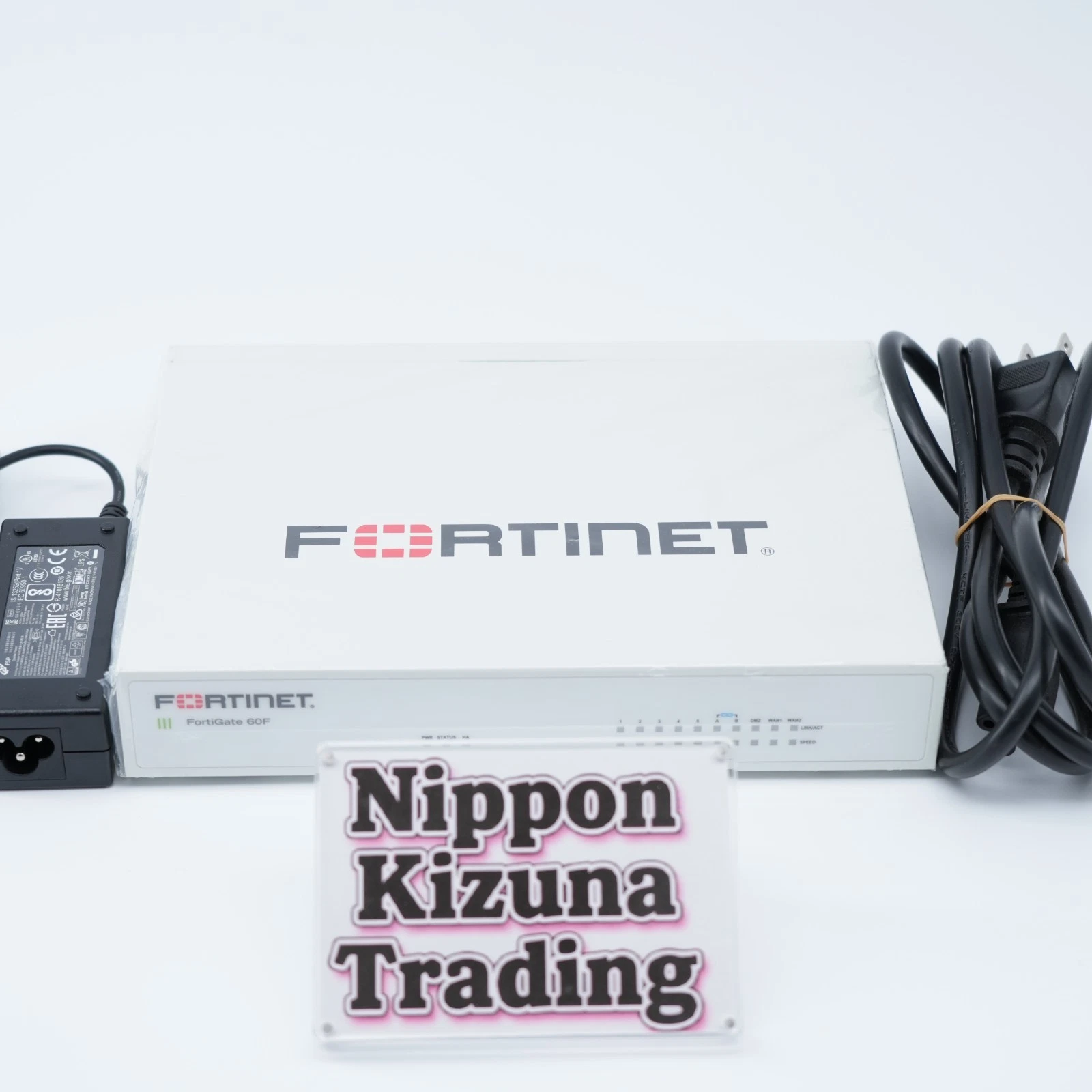10x Fortinet FortiGate-60F FG-60F Security Firewall No Lic Initialized w/Adapter