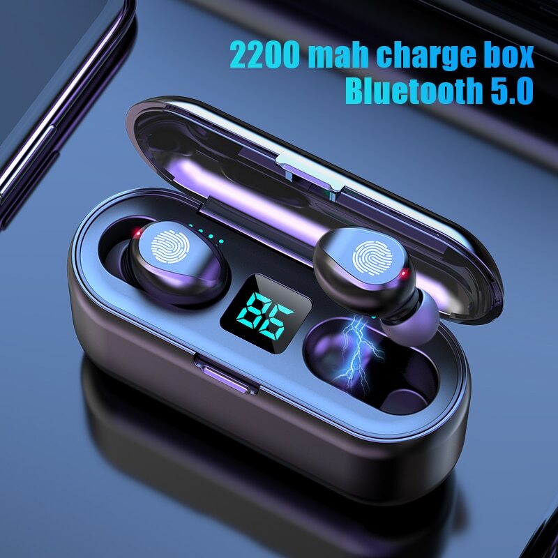 TWS Bluetooth Earphones with Microphone Wireless Earbuds Headsets For iPhone