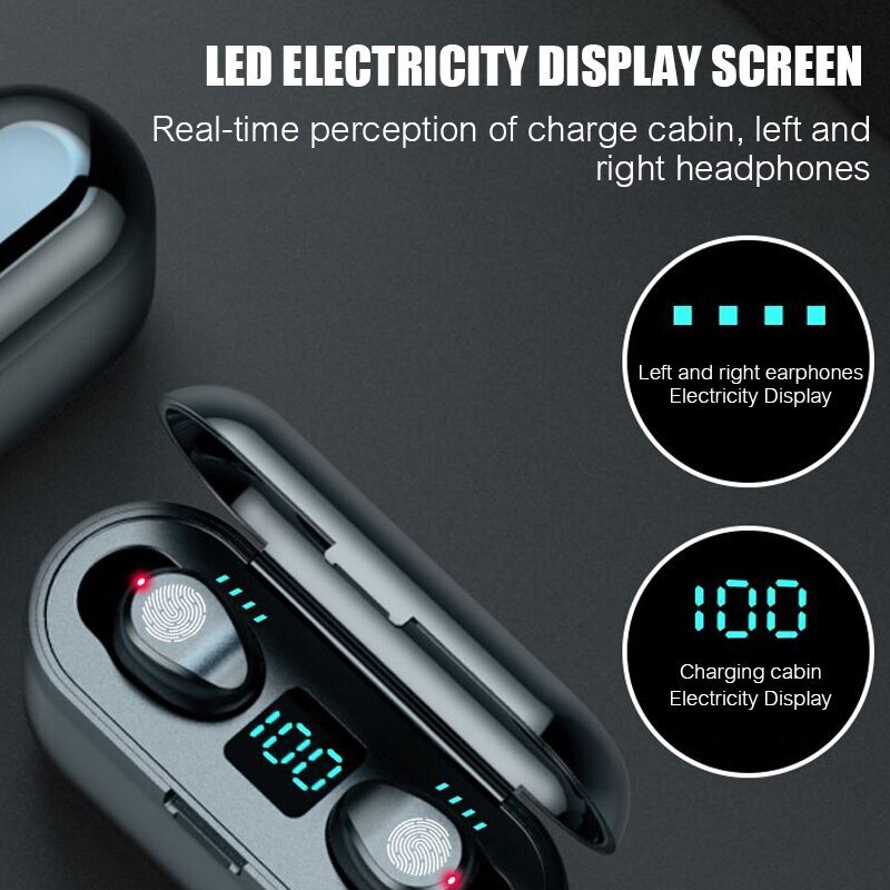 TWS Bluetooth Earphones with Microphone Wireless Earbuds Headsets For iPhone