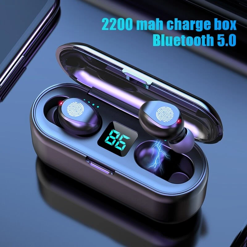 TWS Bluetooth Earphones with Microphone Wireless Earbuds Headsets For iPhone