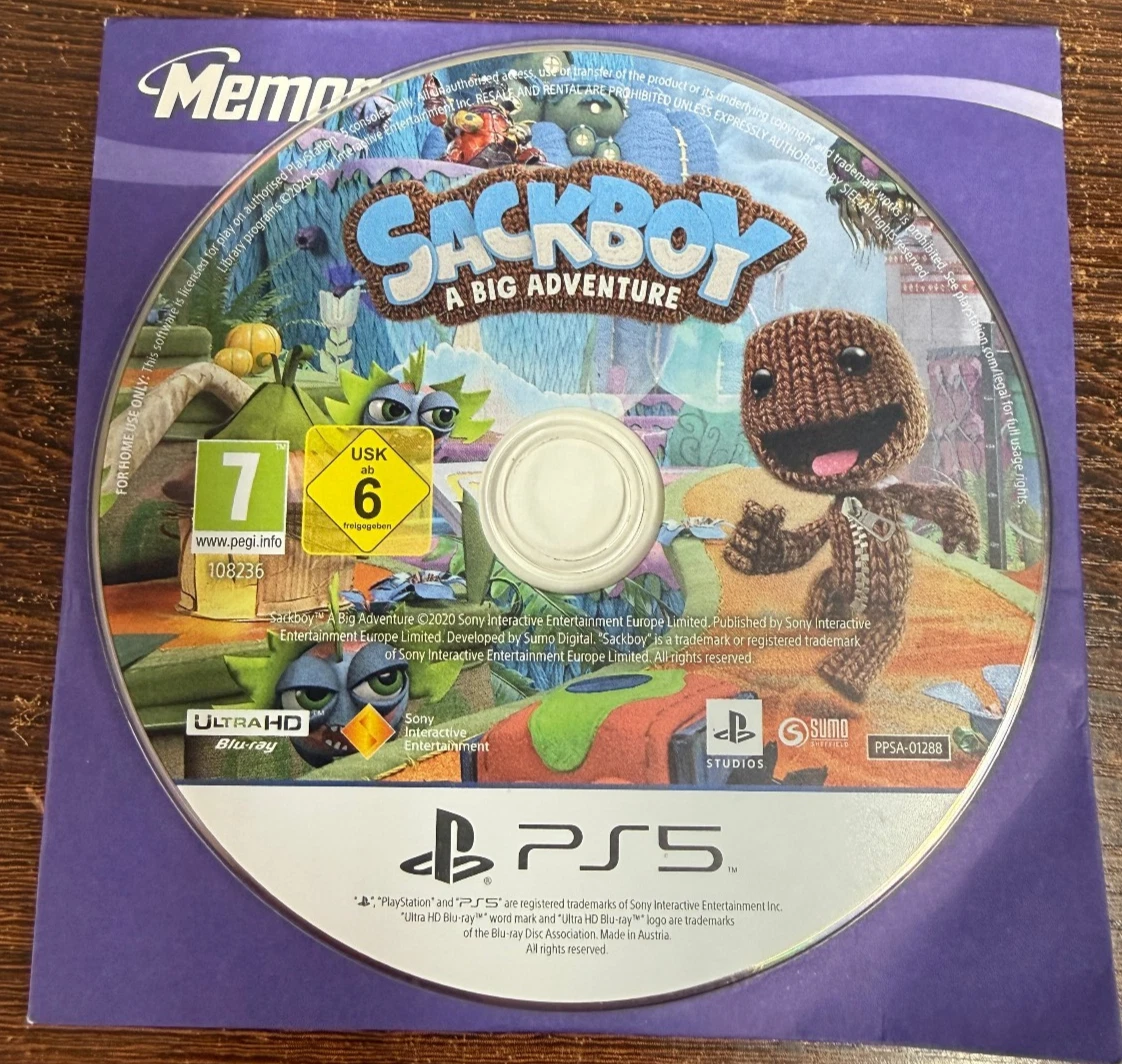 Sackboy: A Big Adventure for PlayStation 5 PS5 - Good Condition - Game Only