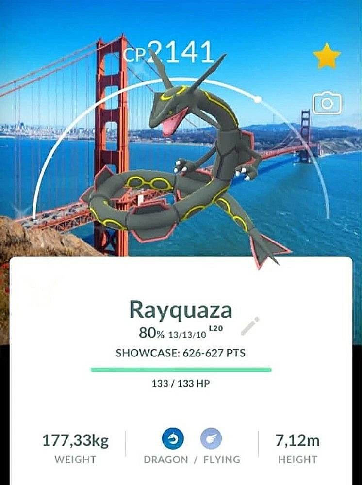 Pokémon - Shiny Rayquaza Background San Francisco - PTC - Description