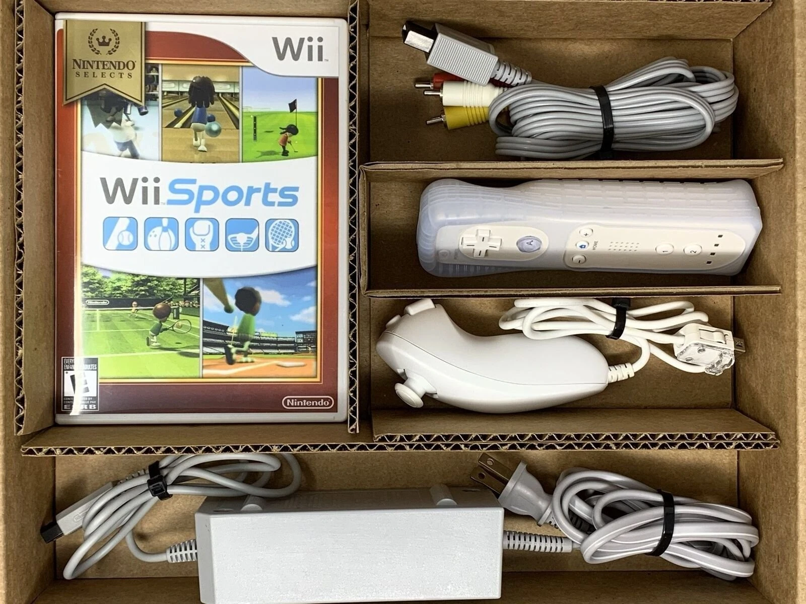 Authentic Wii Console White + Pick Games, Controllers & Cords + US Seller