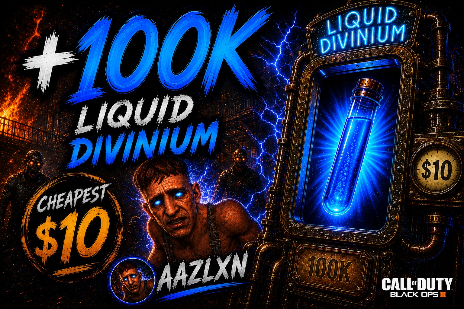 100,000+ LIQUID DIVINIUM BO3, PS4 and PS5, ONLY $7, FAST REPLIES!