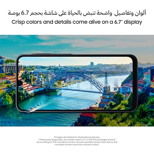 Samsung Galaxy A16 4G LTE (128GB + 4GB) International Model SM-A165F/DS Factory Unlocked, 6.7", Dual SIM, 50MP Triple Camera (Case Bundle), Black