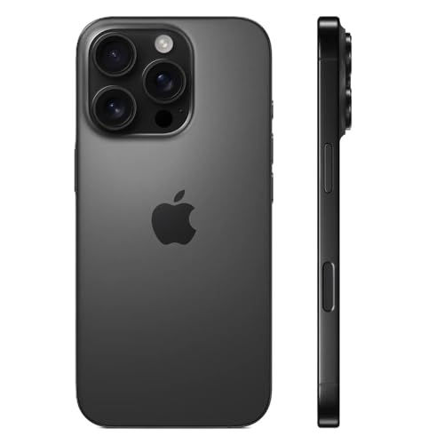 Apple iPhone 16 Pro Max, 256GB, Black Titanium - Unlocked (Renewed)