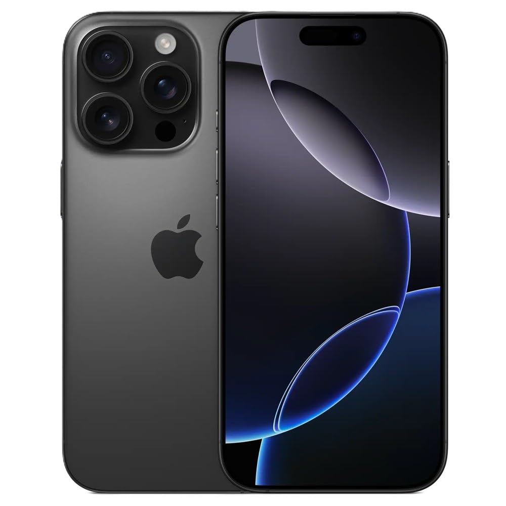 Apple iPhone 16 Pro Max, 256GB, Black Titanium - Unlocked (Renewed)