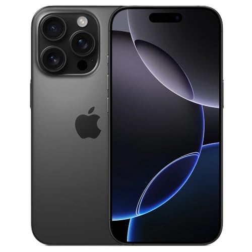 Apple iPhone 16 Pro Max, 256GB, Black Titanium - Unlocked (Renewed)