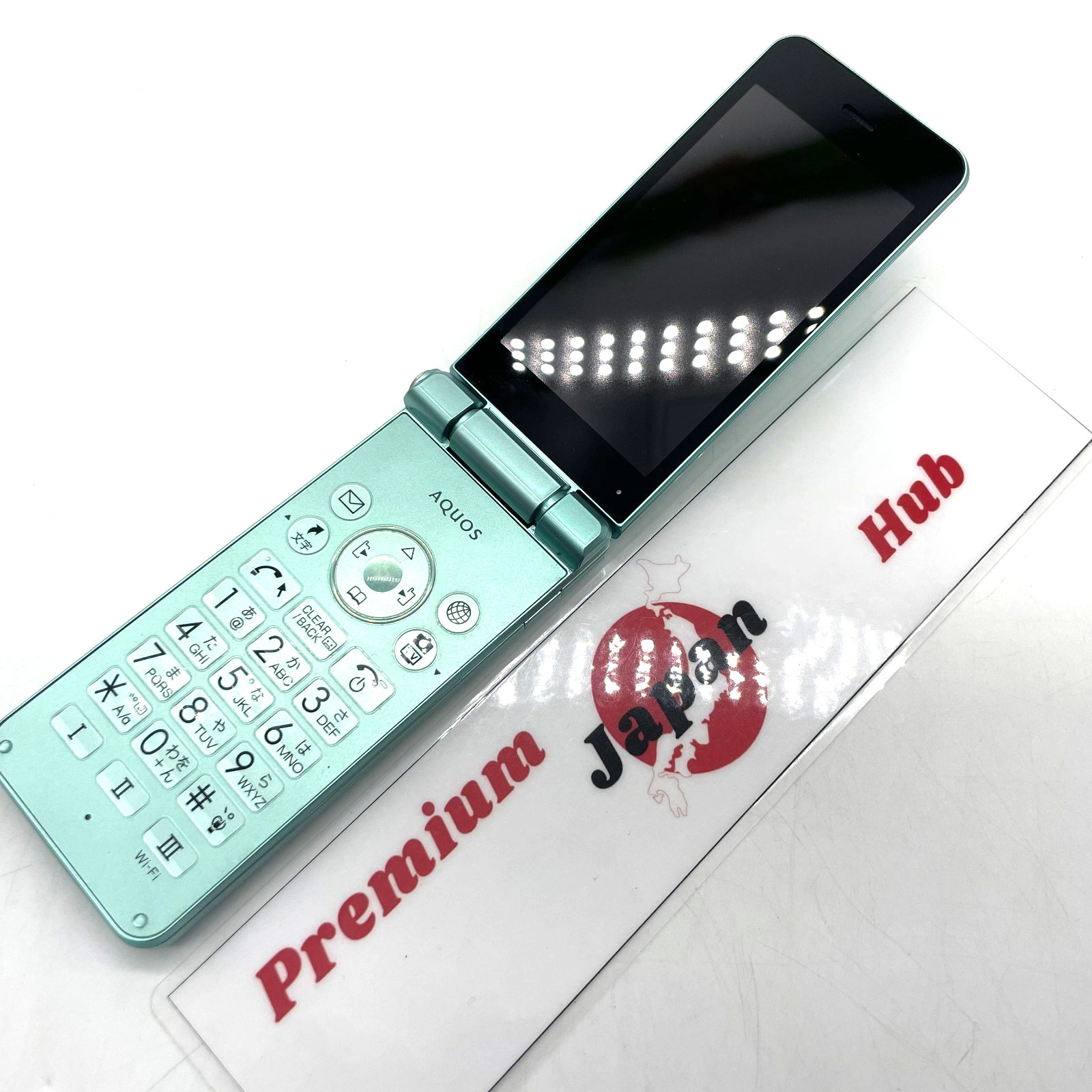 SHARP AQUOS Keitai 2 601SH Green Unlocked 4G Android Flip Phone Tested Japan
