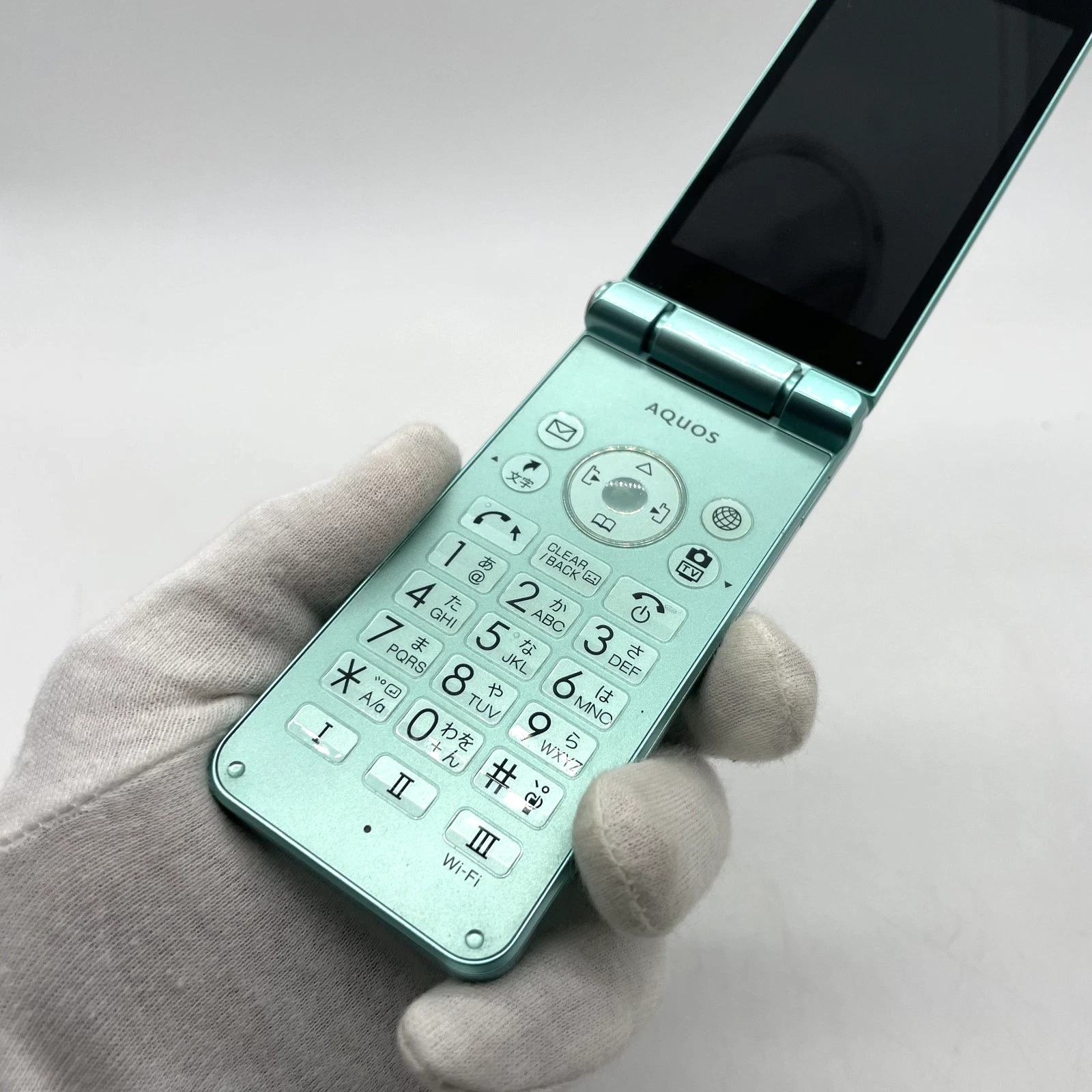 SHARP AQUOS Keitai 2 601SH Green Unlocked 4G Android Flip Phone Tested Japan