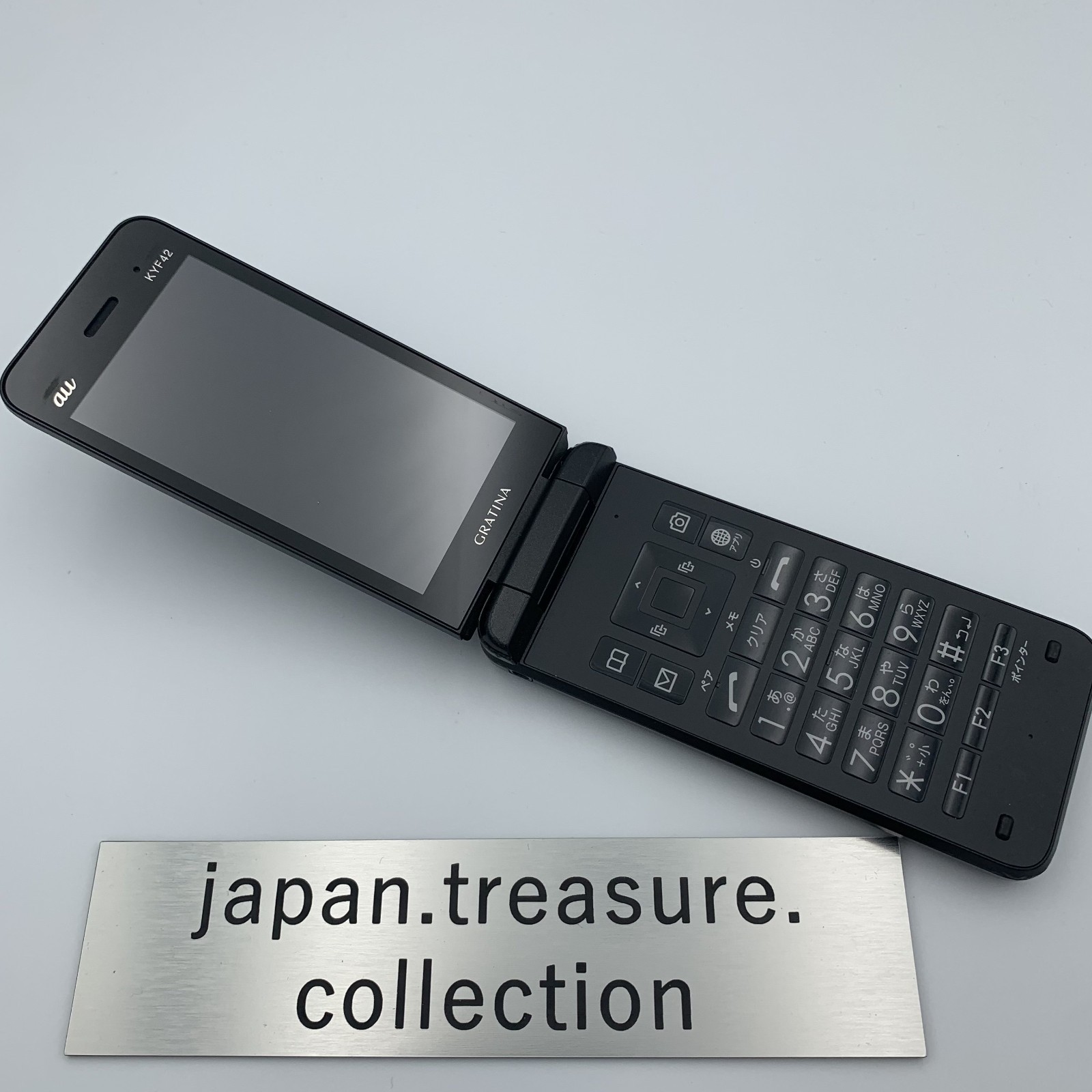KYOCERA KYF42 GRATINA 4G WIFI KEITAI ANDROID Black FLIP PHONE UNLOCKED JAPAN