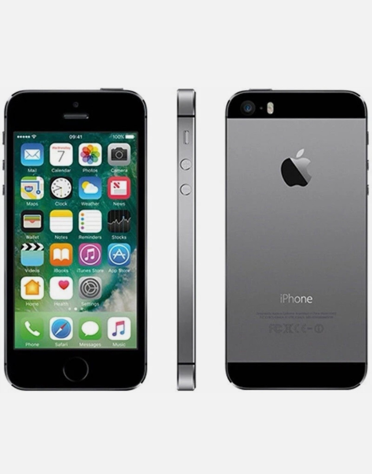 Apple iPhone 5S Space Grey - Unlocked 16GB IOS Smartphone - B Grade - Warnty