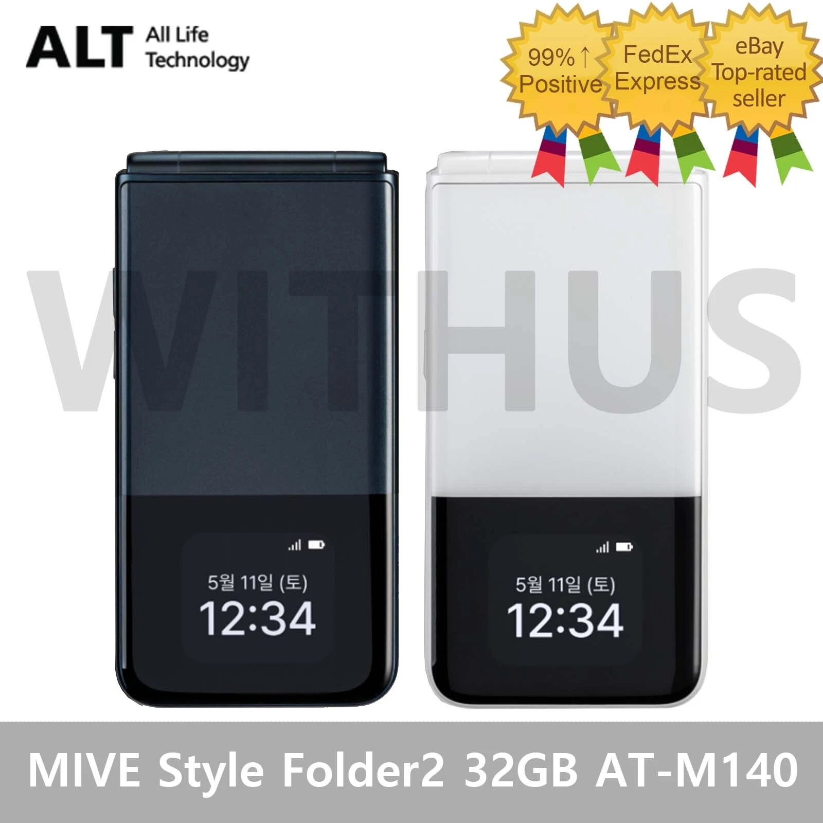 [USED] ALT MIVE Style Folder 2 32GB AT-M140 LTE/3G - Black/White *