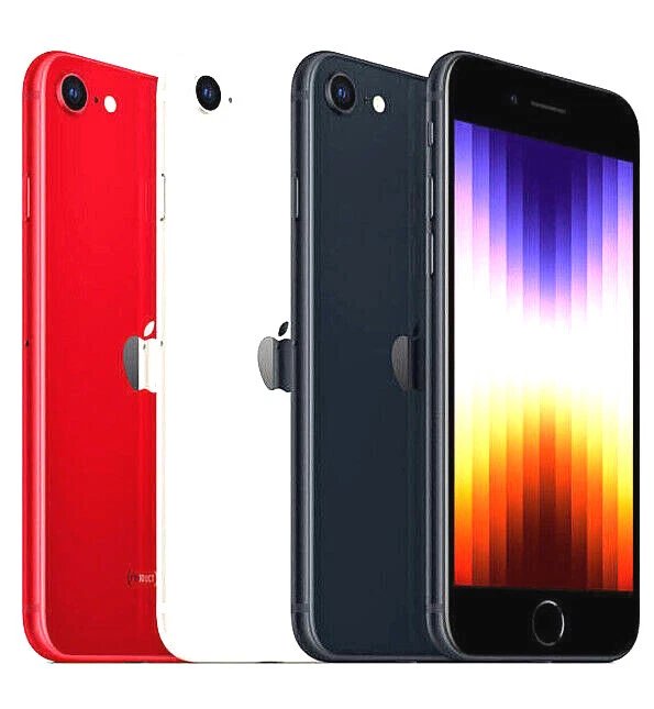 NEW Apple iPhone SE 2022 5G 3rd Gen 100% 🔋 Battery Factory 🔓 64GB/128GB/256GB