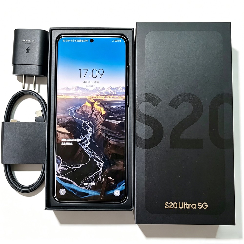 New Sealed Samsung Galaxy S20 Ultra 5G SM-G988U 128GB Factory Unlocked Phone