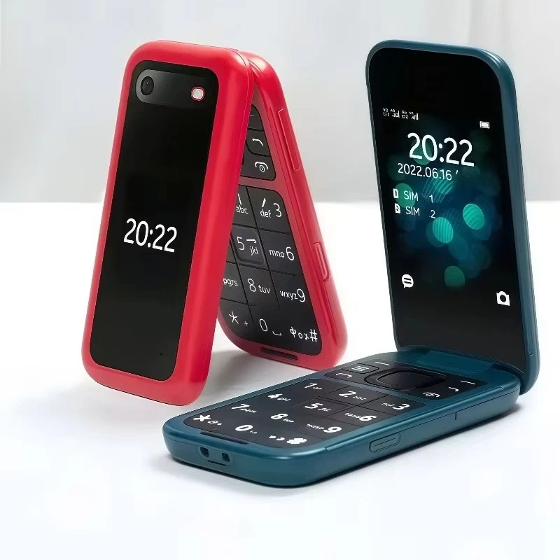 Nokia 2660 Flip 4G Dual-SIM 128MB+48MP Unlocked Flip Mobile Phone