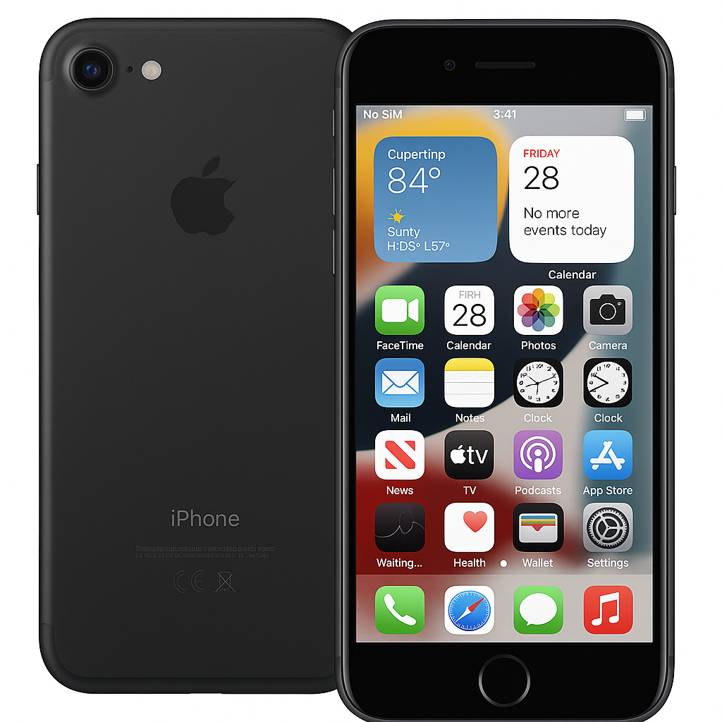 Apple iPhone 7 Black Unlocked 32GB 2GB RAM 4.7" IOS Touchscreen Smartphone