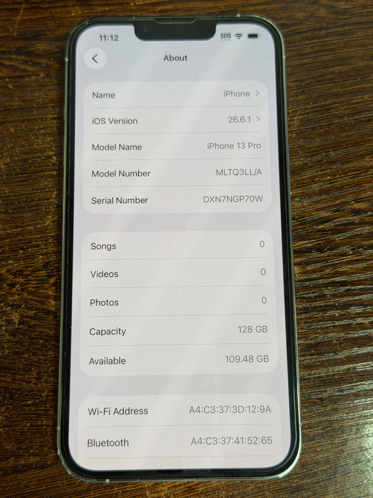 UNLOCKED Apple iPhone 13 Pro - 128GB Silver - 82% Batt - Great Used Condition