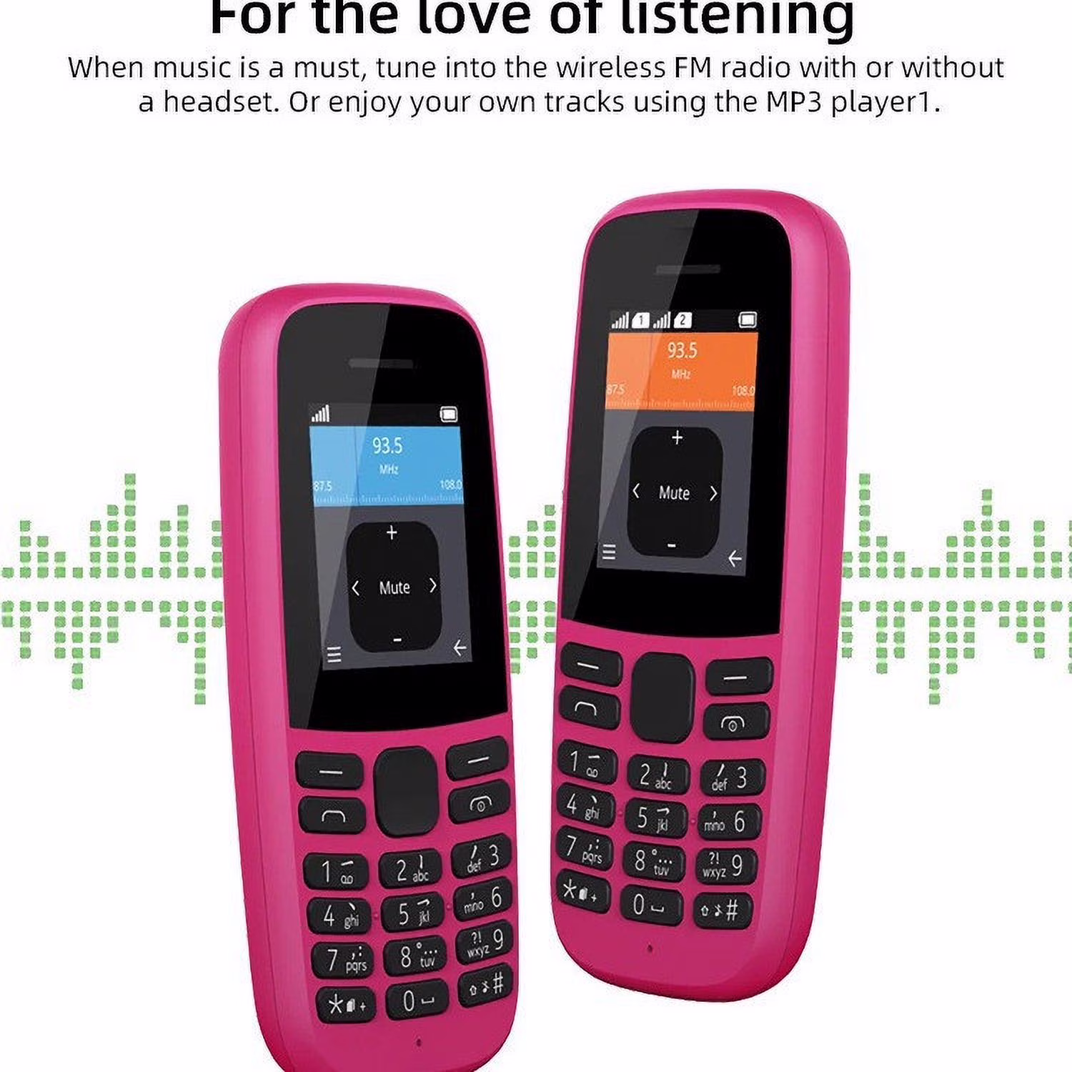 Elderly Mobile Phone, DELESYS Large Button Large Voice Multi-function Mobile Phone Large Capacity Phone for The Elderly