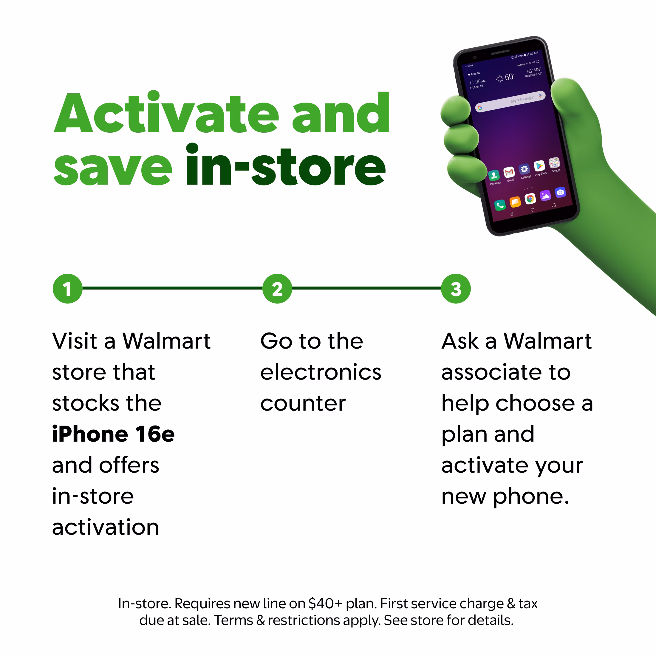 Cricket Wireless Apple iPhone 16e 8GB RAM (Prepaid), Midnight