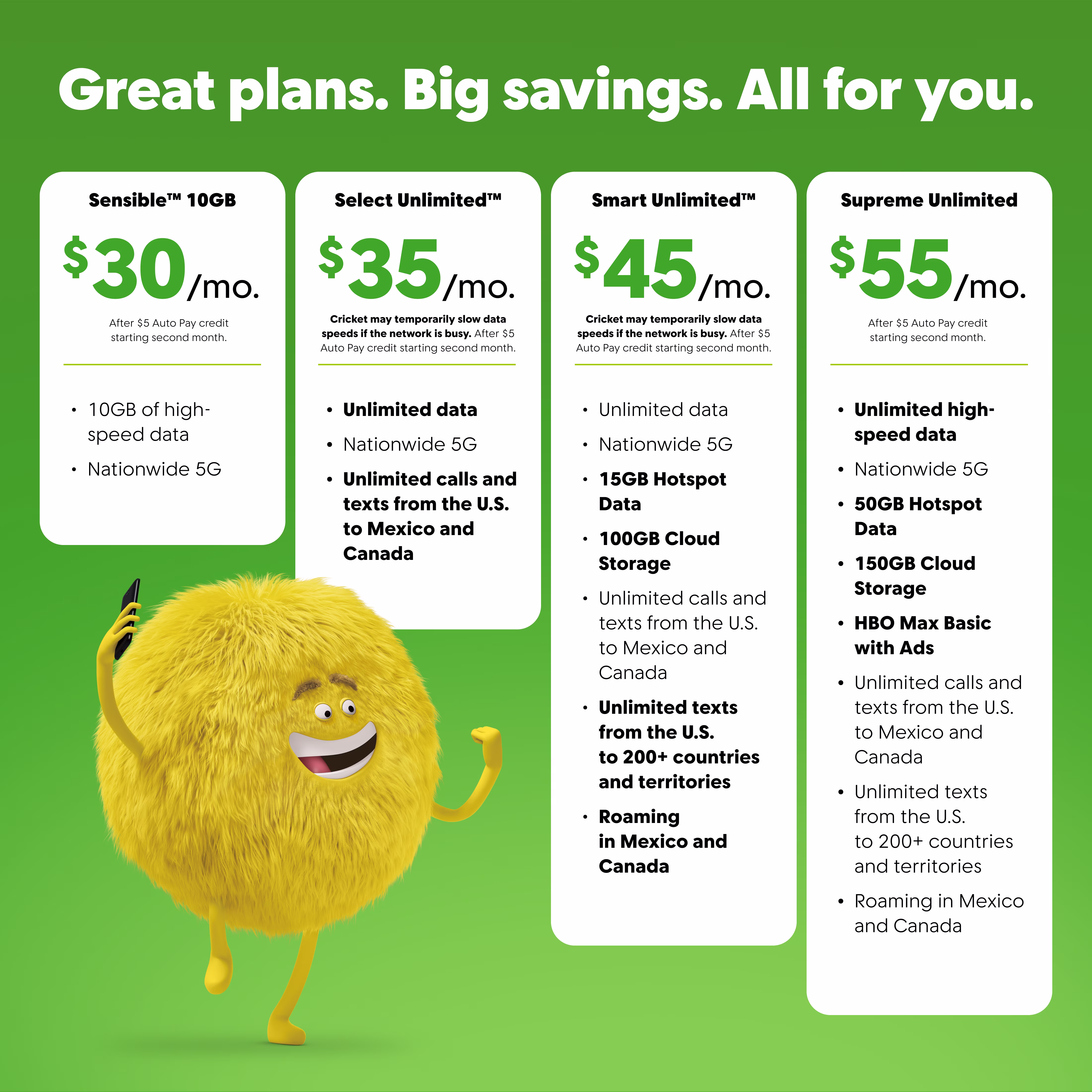 Cricket Wireless Samsung Galaxy A16 5G 128GB, 4GB (Prepaid), Blue Black