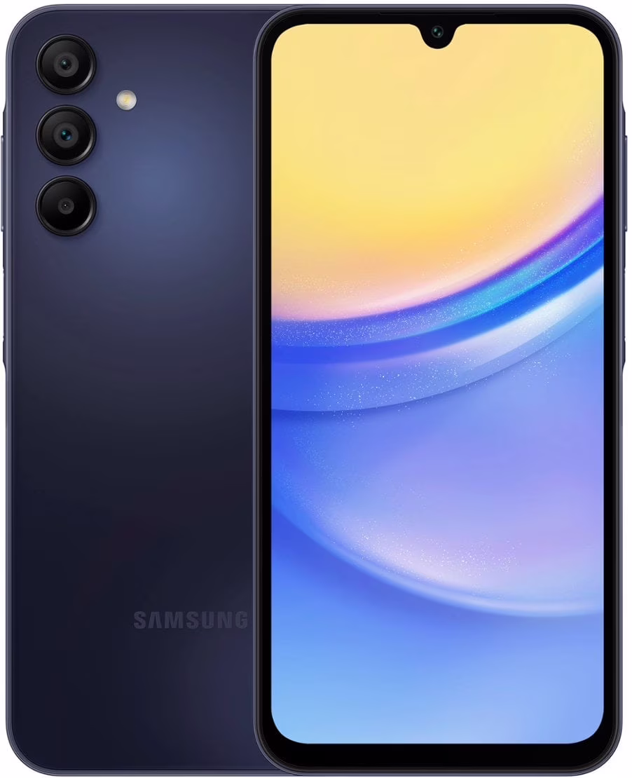 Restored AT&T Samsung Galaxy A15 5G, 64GB, Blue Black - Prepaid Smartphone