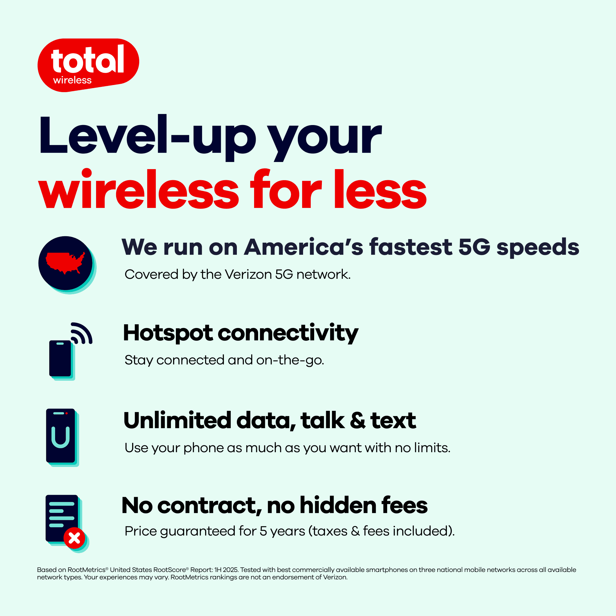 Total Wireless Motorola Moto g 2025, 5G, 64GB, Blue - Prepaid Smartphone [Locked to Total Wireless]