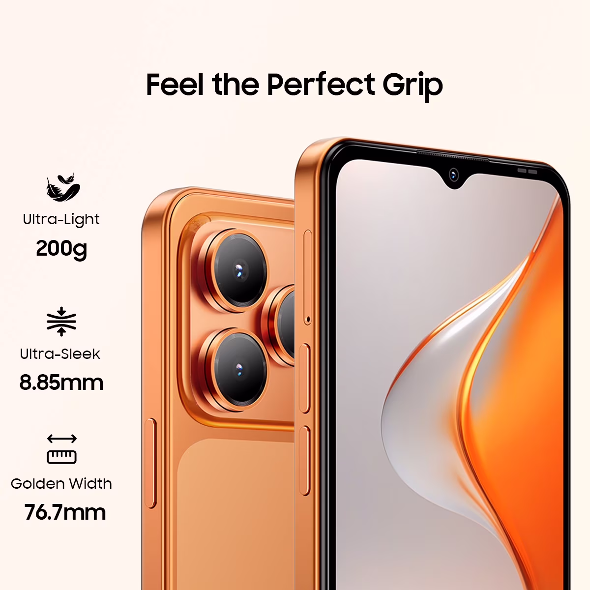 Blackview WAVE 7C Unlocked Cell Phone,Android 16 Smartphone,16GB+64GB/2TB Expandable,6.56" Display,5000mAh Battery,32MP Camera,Dual SIM,IP54,3-Year
