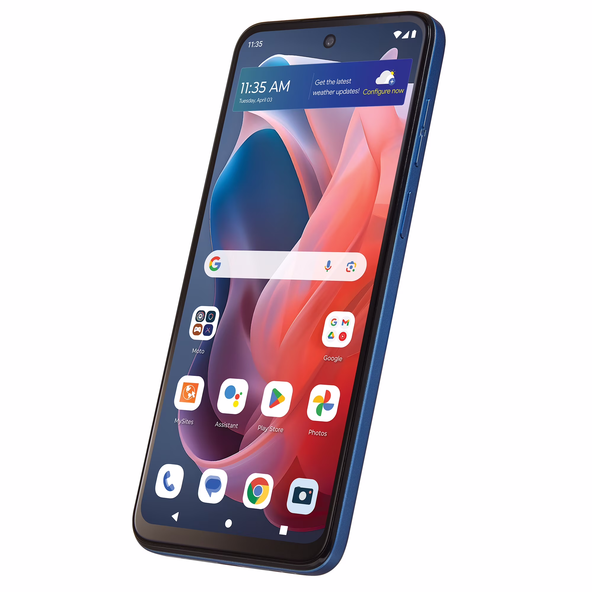 Family Mobile Moto G Play 2024, 64GB, 4G, Blue - Prepaid Smartphone [Locked to Family Mobile]