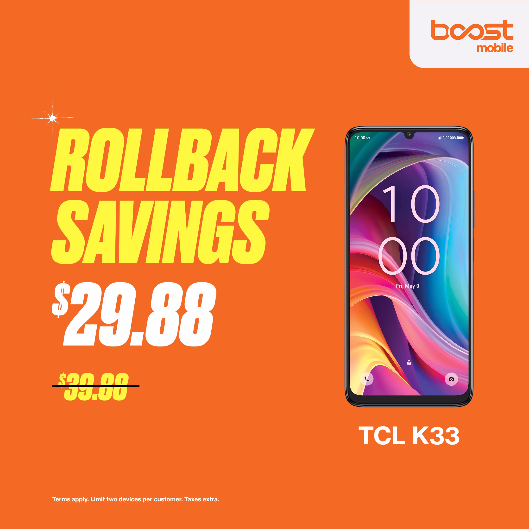 Boost Mobile TCL K33 5G