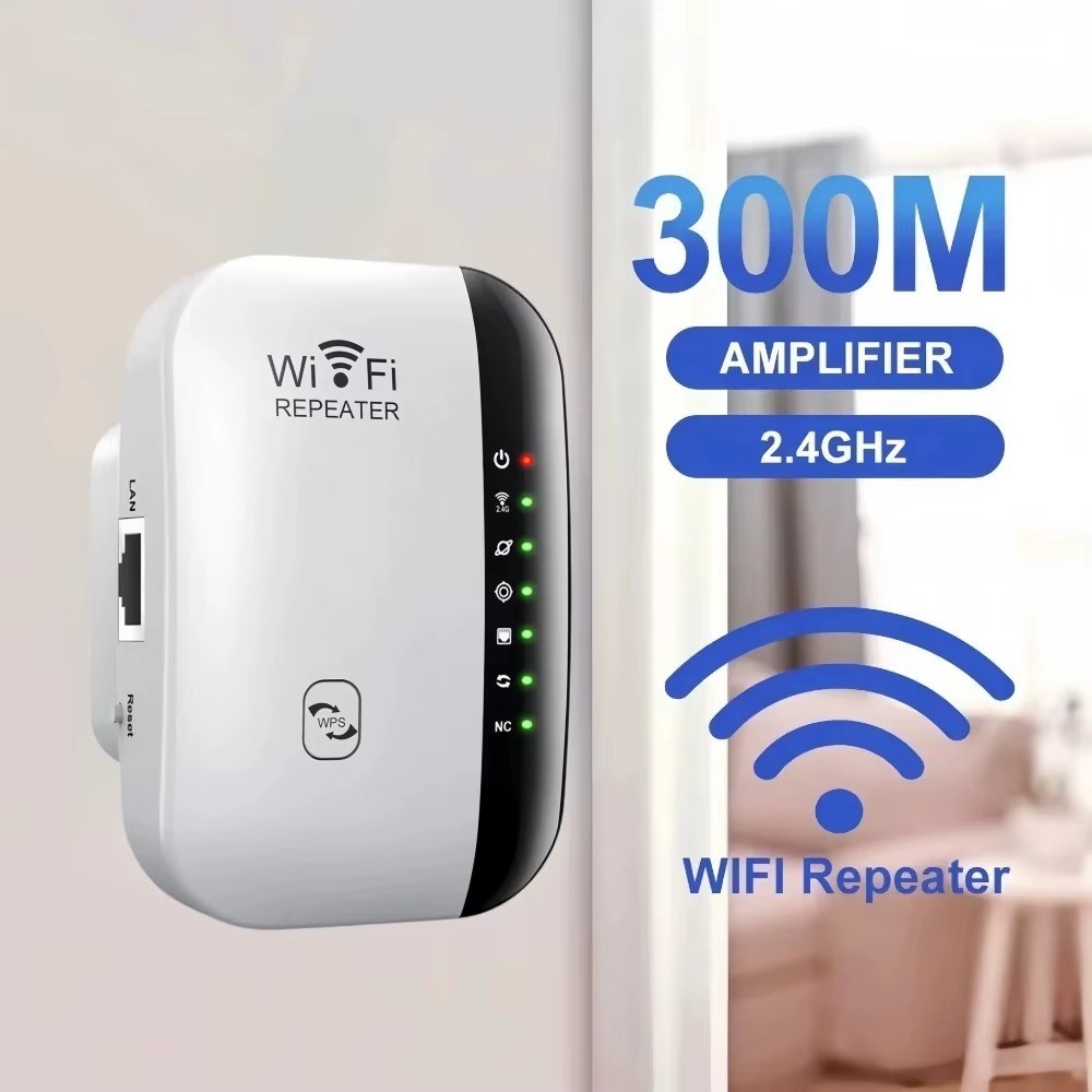 300Mbps 2.4GHz Wireless WiFi Repeater Range Extender Signal Amplifier