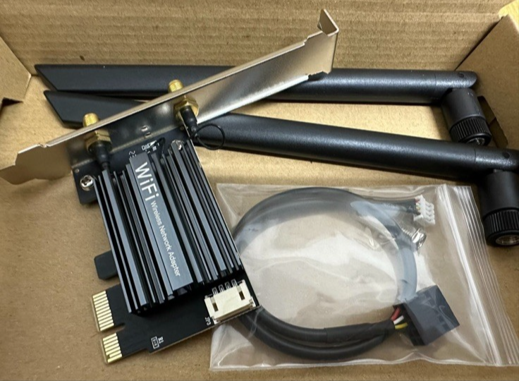 Intel AX210 WiFi6E Network Adapter PCIe Tri-band 5.4Gbps Bluetooth 5.3 Win10/11